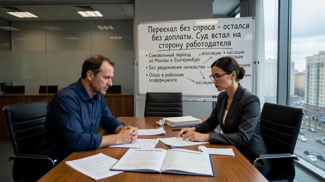 Переехал без спроса - остался без доплаты. Суд встал на сторону работодателя
